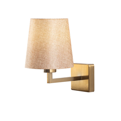 Wall lamps - Wall lamp Gold Fabric Ashburn - Dimehouse