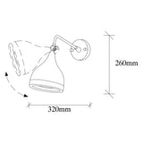 Wall lamps - Wall lamp Black Copper Metal Grip - Dimehouse