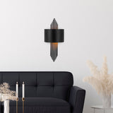 Wall lamps - Wall lamp 1 - light Black Metal Andes - Dimehouse