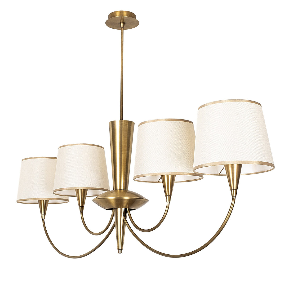 Hanging lamps - Hanging lamp Copper-colored Fabric Arboria - Dimehouse