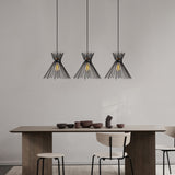 Hanging lamps - Hanging lamp 3 - lights Black Metal Lyric - Dimehouse
