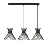 Hanging lamps - Hanging lamp 3 - lights Black Metal Lyric - Dimehouse