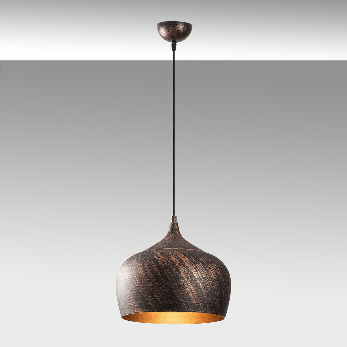 Hanging lamps - Hanging lamp Copper-coloured Metal Forge - Dimehouse