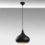 Hanging lamps - Hanging lamp Black Gold Metal Forge - Dimehouse