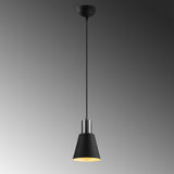 Hanging lamps - Hanging lamp Black Nickel Metal Velora - Dimehouse