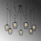 Hanging lamps - Hanging lamp 7 - lights Black Metal Predator - Dimehouse