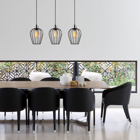 Hanging lamps - Hanging lamp 3 - lights Black Metal Predator - Dimehouse