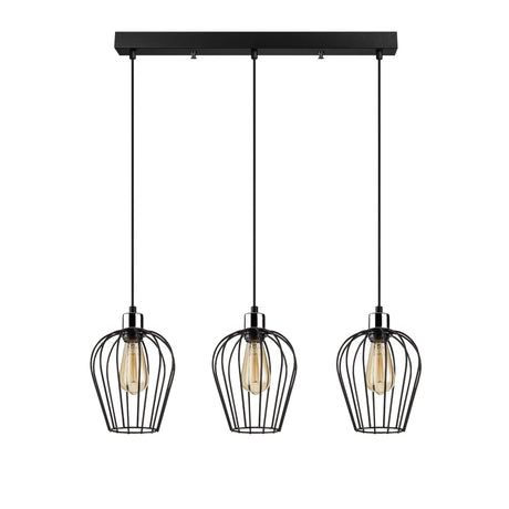 Hanging lamps - Hanging lamp 3 - lights Black Metal Predator - Dimehouse