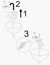 Hanging lamps - Hanging lamp 1 - light Black Metal Predator - Dimehouse