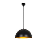 Hanging lamps - Hanging lamp 40 cm Black Gold Metal Echelon - Dimehouse