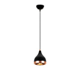 Hanging lamps - Hanging lamp 1 - light Black Copper Round Metal Grip - Dimehouse