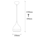 Hanging lamps - Hanging lamp 1 - light Black Copper Round Metal Grip - Dimehouse