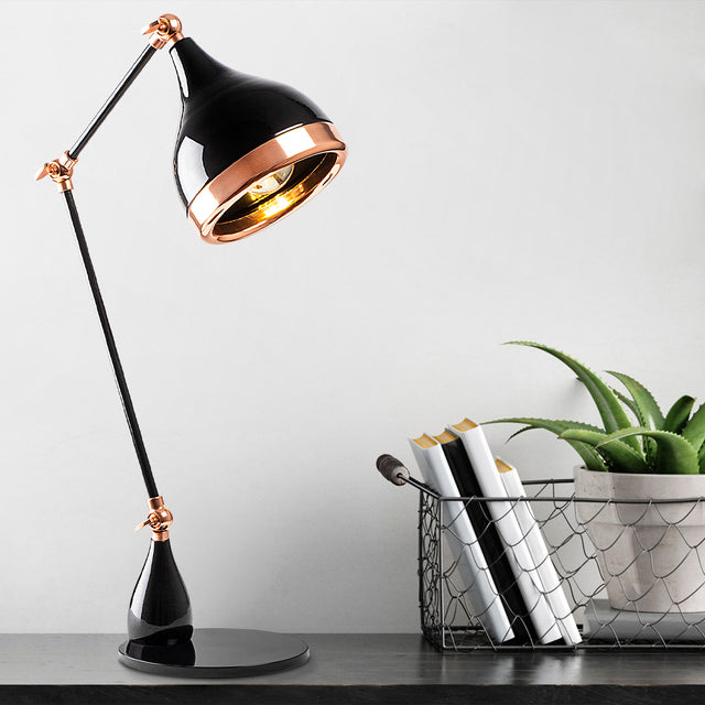 Table lamps - Table lamp Black Copper Metal Grip - Dimehouse