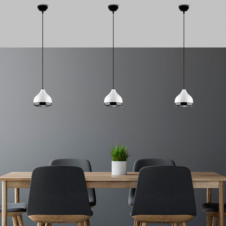 Hanging lamps - Hanging lamp 1 - light White Metal Grip - Dimehouse
