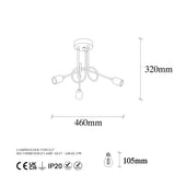 Hanging lamps - Hanging lamp 3 - lights Black Metal Pulse - Dimehouse