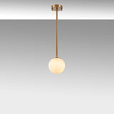 Hanging lamps - Hanging lamp 3 - light Bronze colored with White Shade Metal Flint - Dimehouse