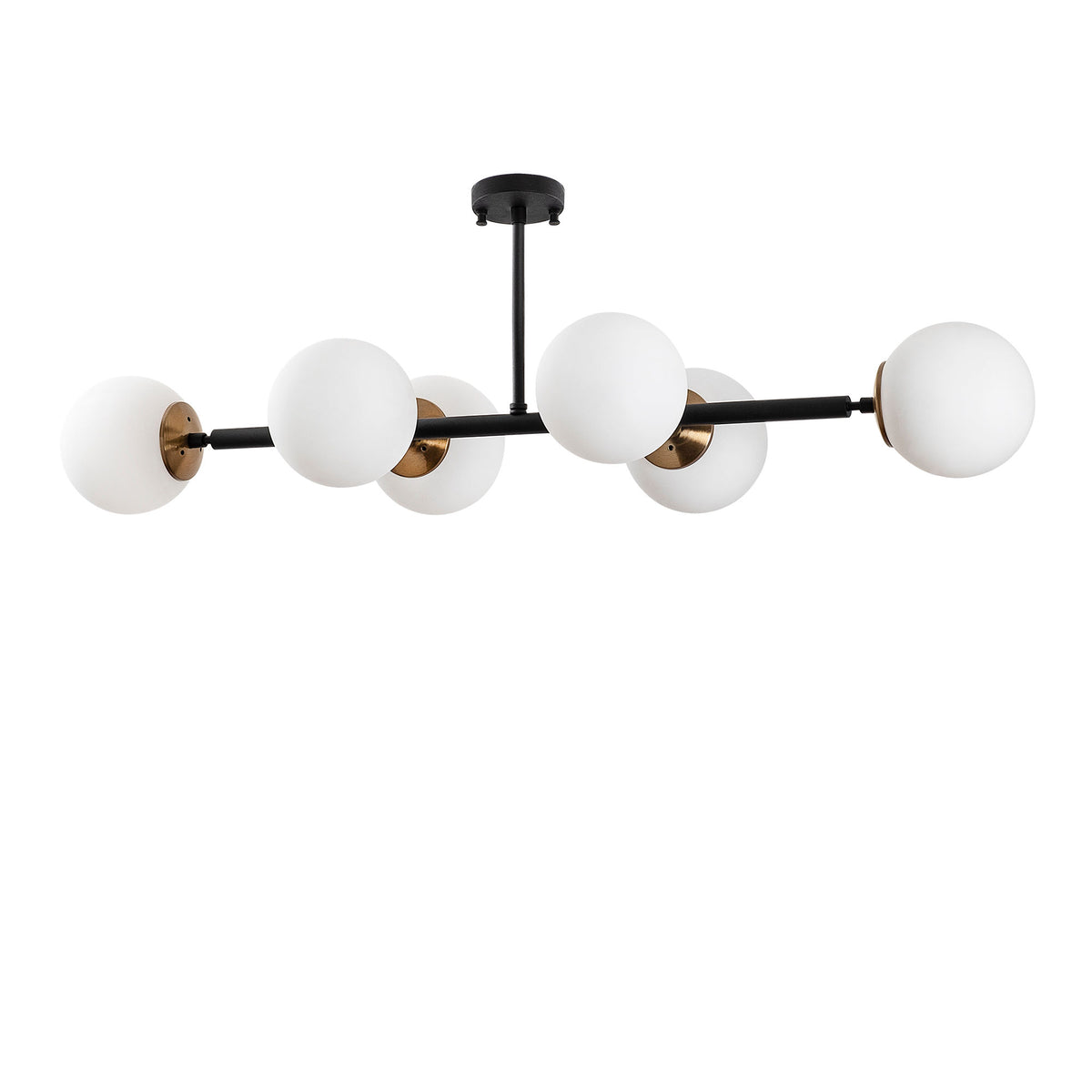 Hanging lamps - Hanging lamp 6 - lights Cream Glass Radiance - Dimehouse