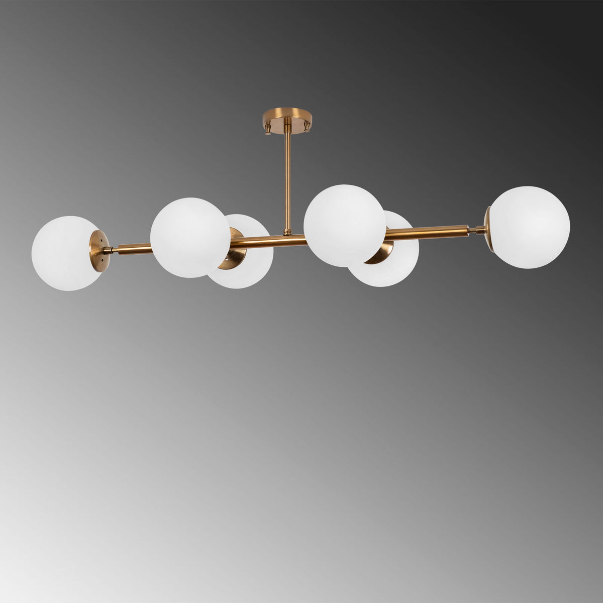 Hanging lamps - Hanging lamp 6 - light Bronze-colored Glass Radiance - Dimehouse