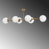 Hanging lamps - Hanging lamp 6 - light Bronze-colored Glass Radiance - Dimehouse