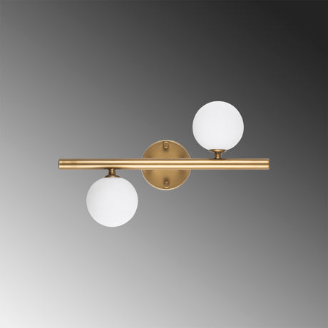 Wall lamps - Wall lamp Gold Glass Helios - Dimehouse