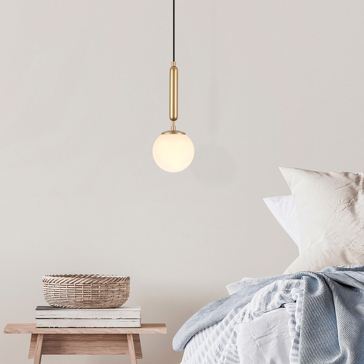 Hanging lamps - Hanging lamp 1 - light Gold Glass Cascade - Dimehouse