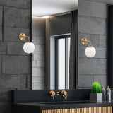 Wall lamps - Wall lamp Bronze-colored Glass Brim - Dimehouse