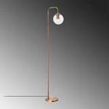 Floor lamps - Floor lamp Bronze-colored Clear Glass Brim - Dimehouse