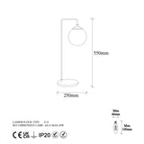 Table lamps - Table lamp Bronze-colored Glass Brim - Dimehouse