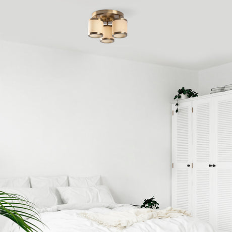 Ceiling lamps - Ceiling lamp Bronze-colored Dust Frost - Dimehouse