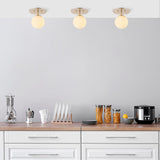 Ceiling lamps - Ceiling lamp 1 - light Gold Glass Axel - Dimehouse