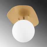 Ceiling lamps - Ceiling lamp 1 - light Gold Glass Axel - Dimehouse