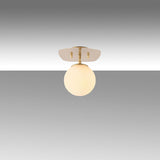 Ceiling lamps - Ceiling lamp 1 - light Gold Glass Axel - Dimehouse