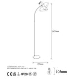 Floor lamps - Floor lamp Bronze-colored Metal Bane - Dimehouse