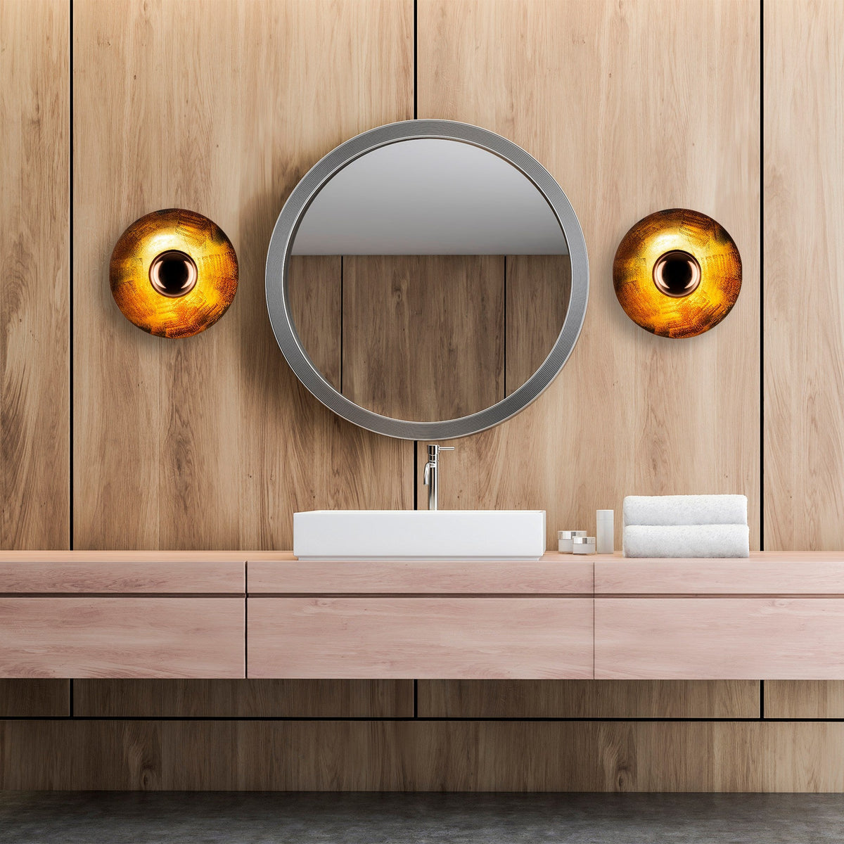 Wall lamps - Wall lamp Copper-colored 28 cm Metal Elevate - Dimehouse