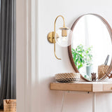 Wall lamps - Wall lamp Gold Clear Glass Lucent - Dimehouse