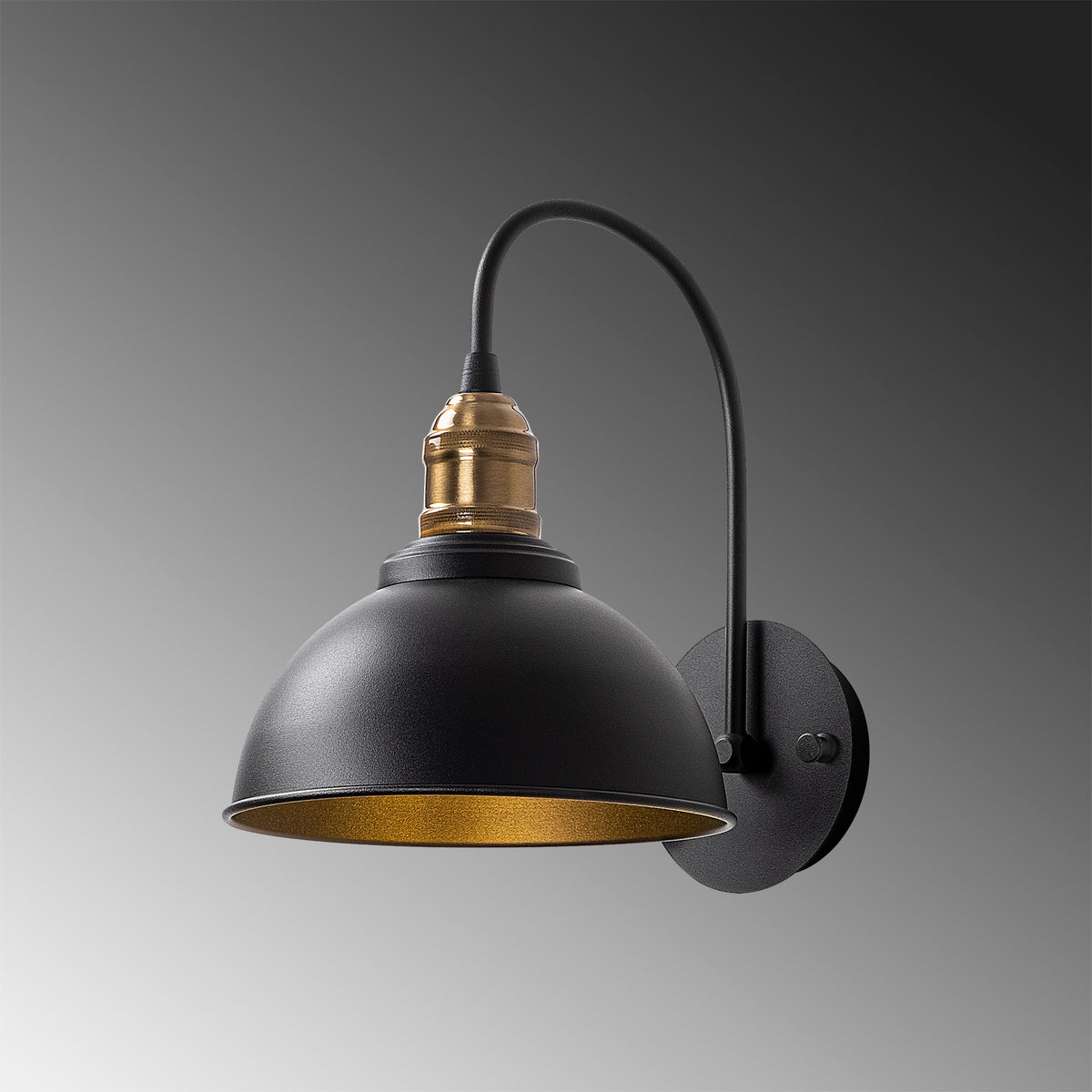 Wall lamps - Wall lamp Black Metal Bane - Dimehouse