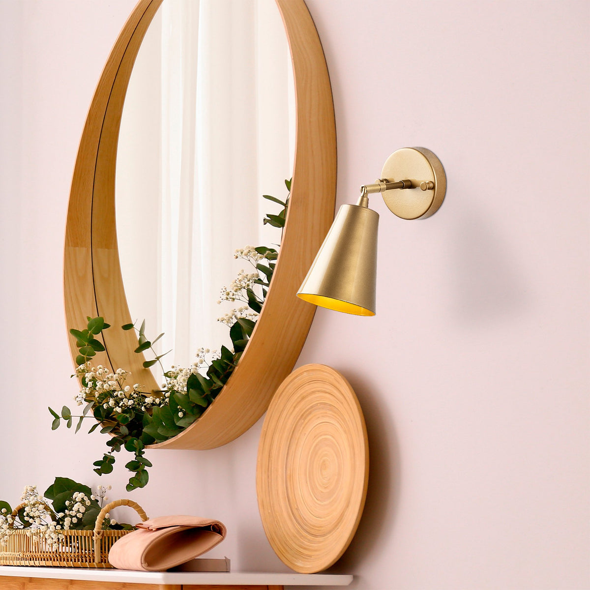 Wall lamps - Wall lamp Gold Glass Glacier - Dimehouse