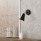 Wall lamps - Wall lamp Black Gold Glass Glacier - Dimehouse