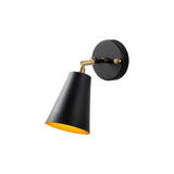 Wall lamps - Wall lamp Black Gold Glass Glacier - Dimehouse