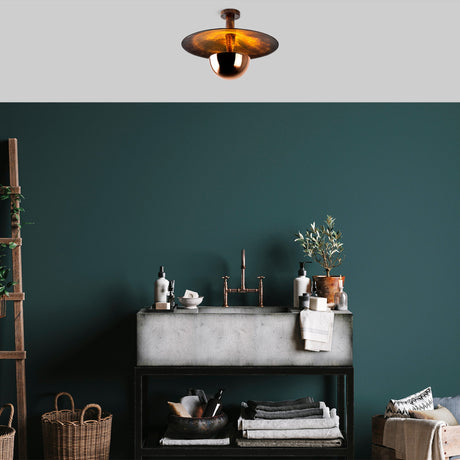 Ceiling lamps - Ceiling lamp 48 cm Copper-colored Metal Elevate - Dimehouse
