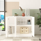 Wall cabinets - Wall cabinet Delta White Melamine 89.9x73.8x38.1 cm - Dimehouse