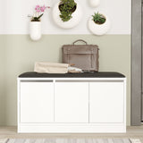 Shoe cabinets - Shoe cabinet Aquila White Melamine 89.6x45.8x35.5 cm - Dimehouse