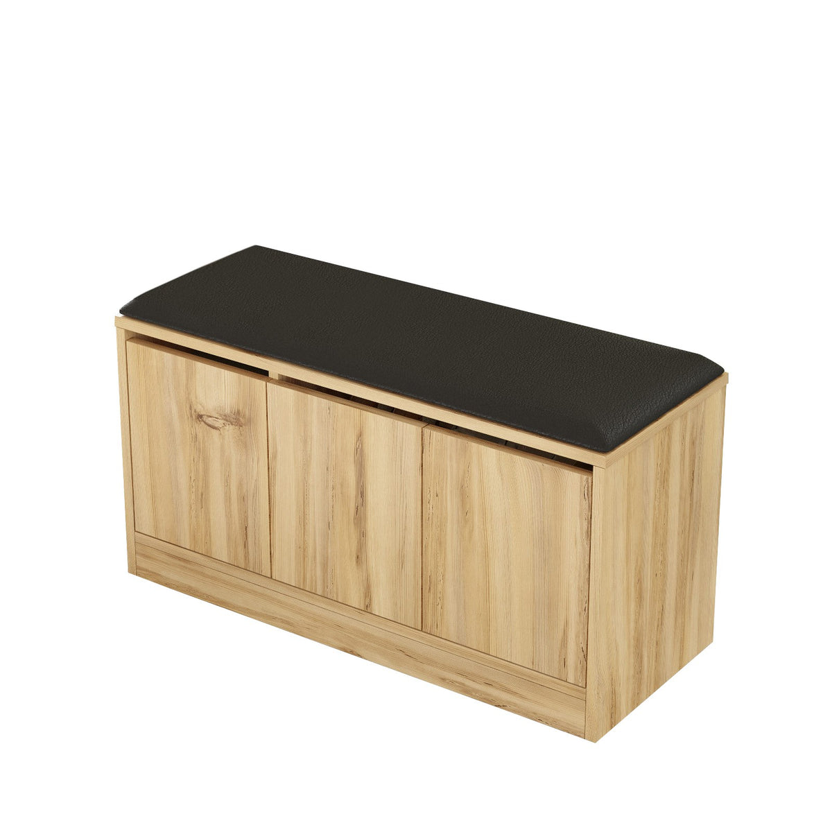 Shoe cabinets - Shoe cabinet Aquila Oak Melamine 89.6x45.8x35.5 cm - Dimehouse