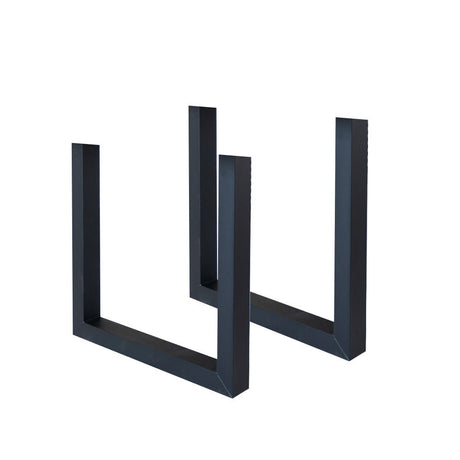 Frames - Set of 2 Table Legs U - Black Metal Leg - Dimehouse
