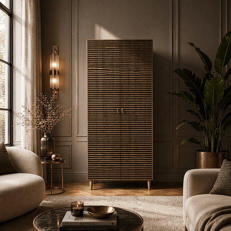 Wardrobes - Wardrobe Stil Sonoma Oak Melamine 90x192x52 cm - Dimehouse