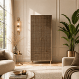 Wardrobes - Wardrobe Stil Sonoma Oak Melamine 90x192x52 cm - Dimehouse