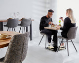Bistro tables - Bistro table Robin square melamine rustic oak - Dimehouse