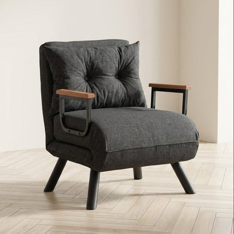 Sleeping armchair Sando Dark Gray atmospheric photo in a modern interior