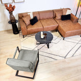 Armchairs - Industrial armchair green eco - leather Tiger - Dimehouse