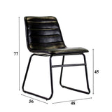 Dining room chairs - Industrial dining room chair Mark black - Dimehouse